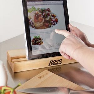 John Boos iBlock maple cutting board and stand